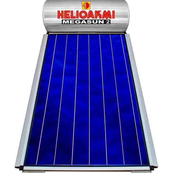 HELIOAKMI MEGASUN 2 Ηλιακός Θερμοσίφωνας Glass 200lt Τριπλής Ενέργειας - 2.6τ.μ. Επιλεκτικός